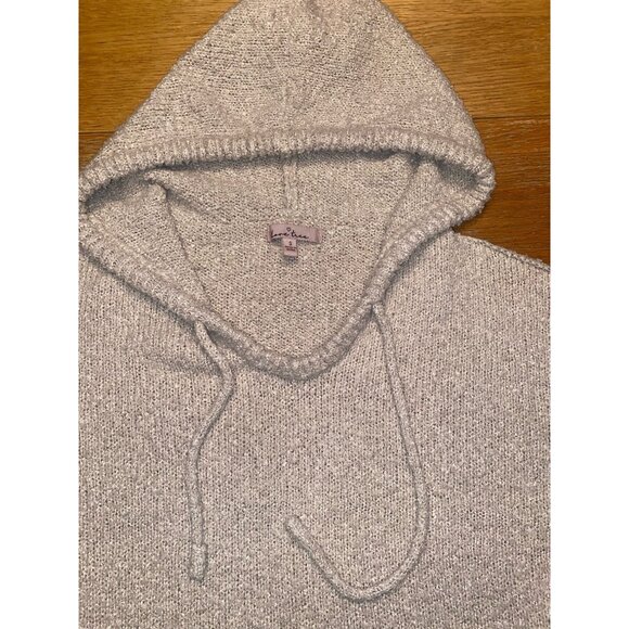Lone Tree Womens Knit Hooded Sweater Size Small Beige - Picture 2 of 5